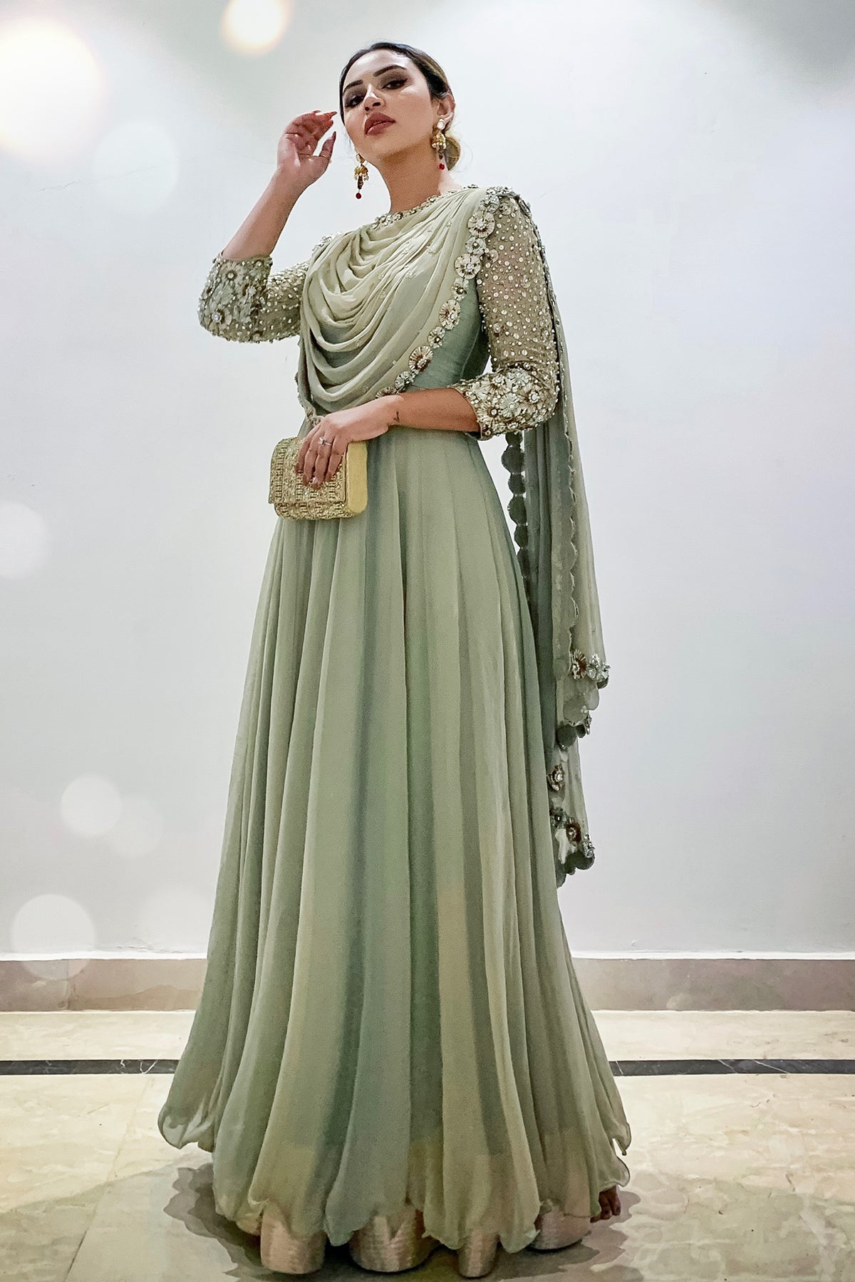 Akriti Kakar in Kamadhenu Timeless Anarkali