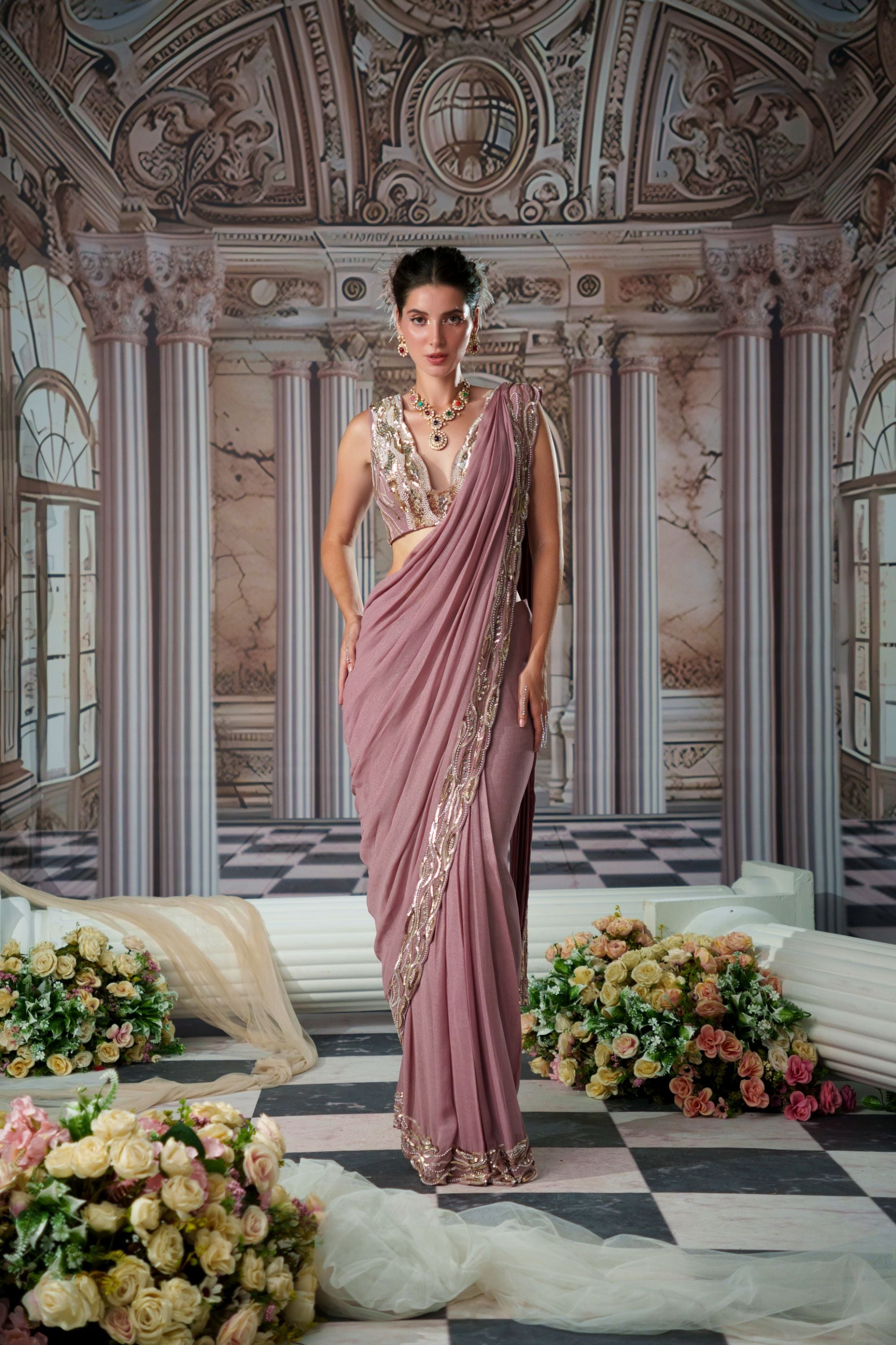 GODDESS SAREE SET