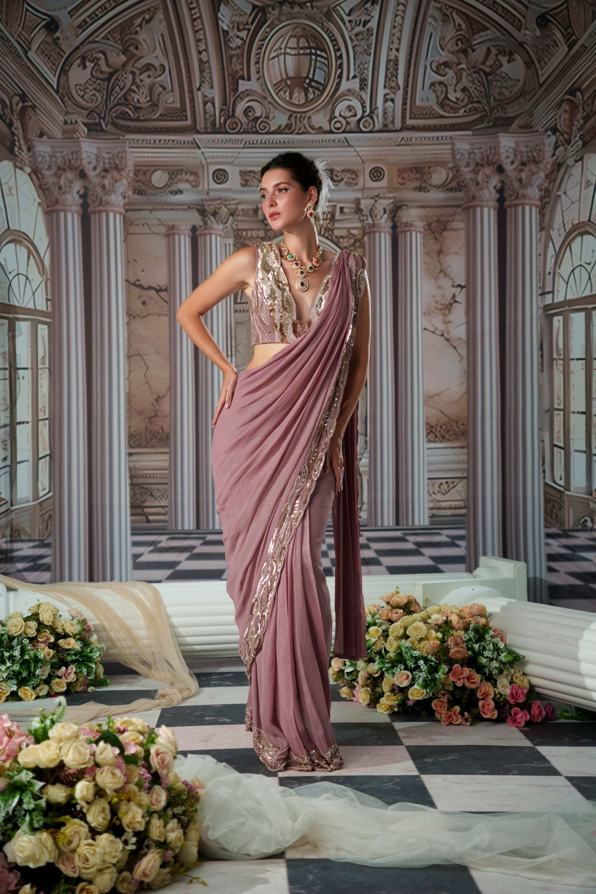 GODDESS SAREE SET