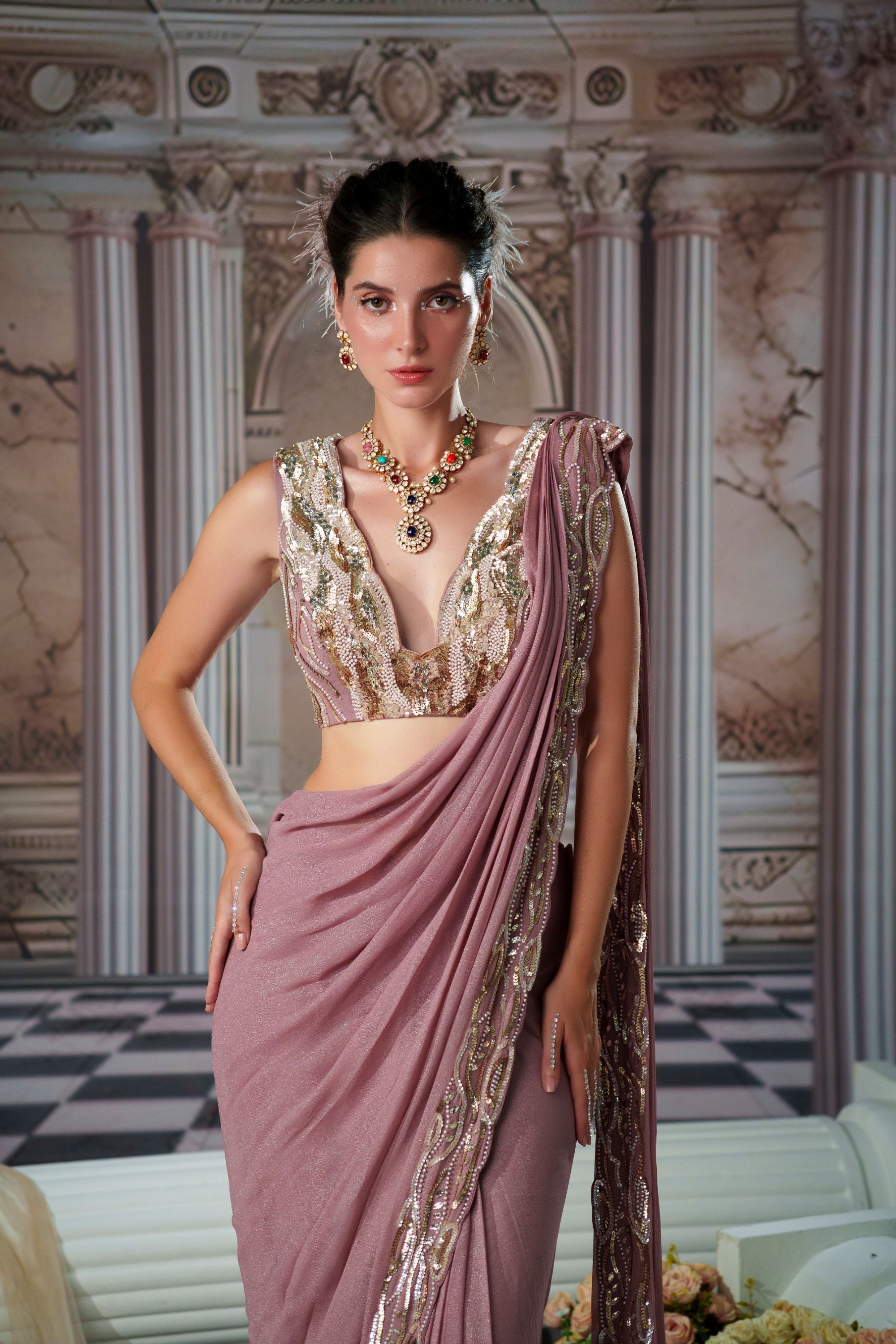 GODDESS SAREE SET