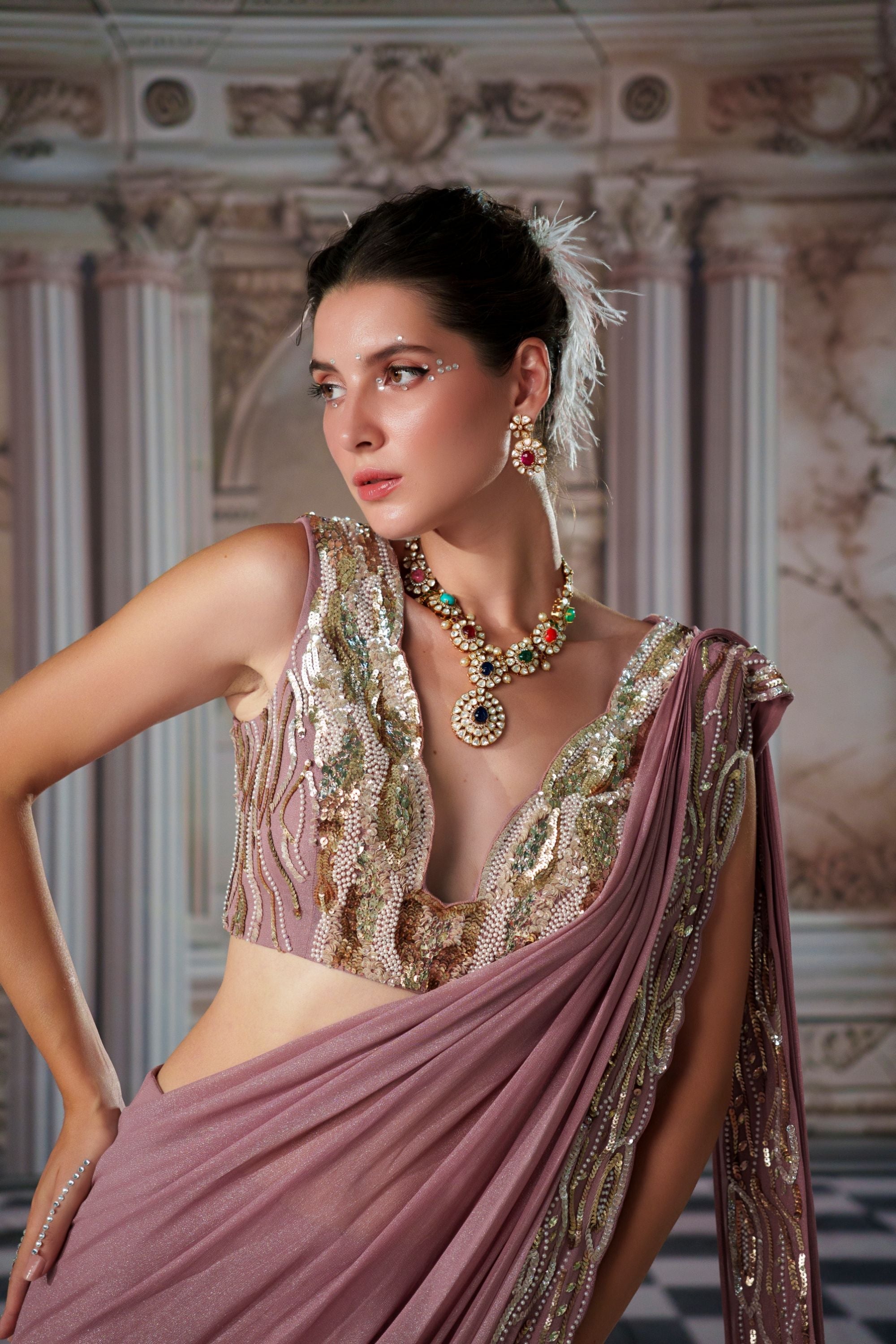 GODDESS SAREE SET