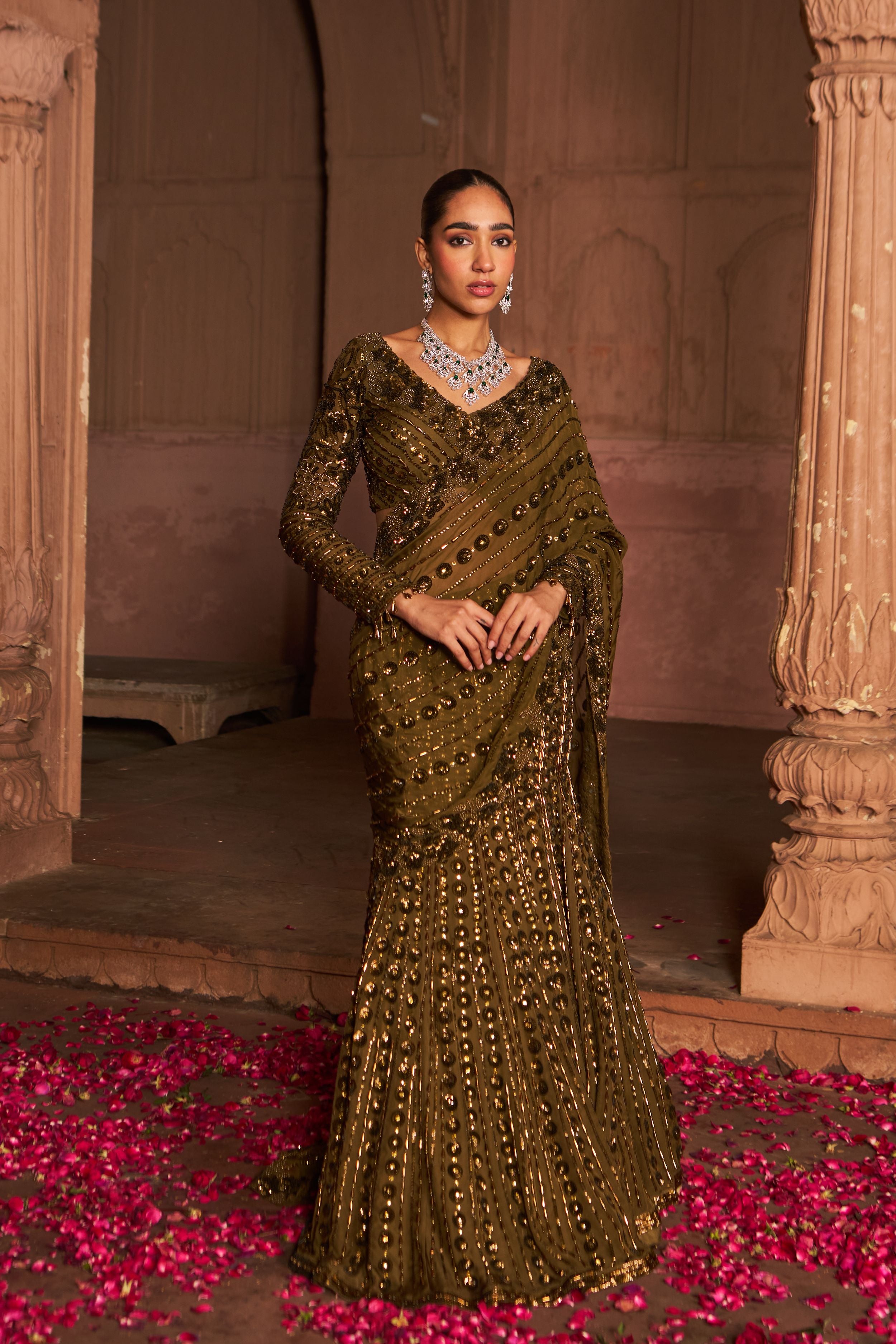 BAAGH BAAGH SAREE LEHENGA SET