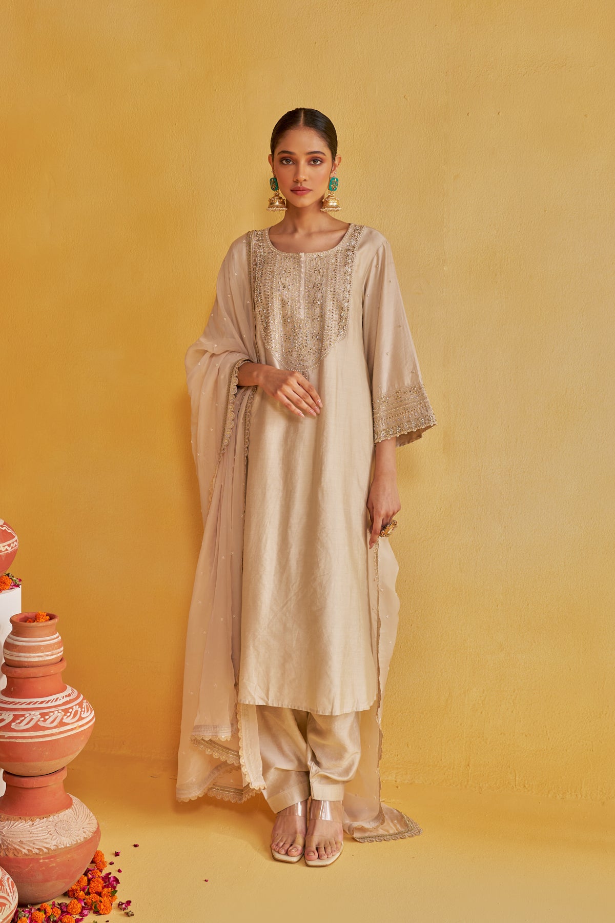 SHUBH BELA KURTA SET