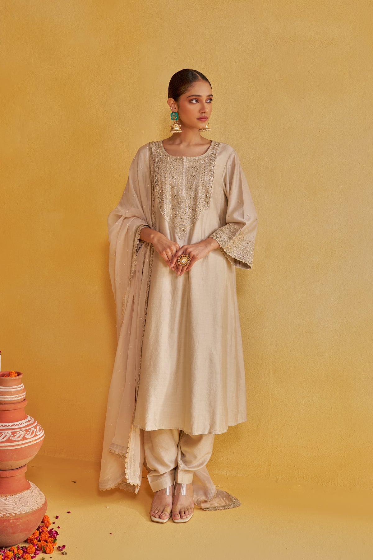 SHUBH BELA KURTA SET