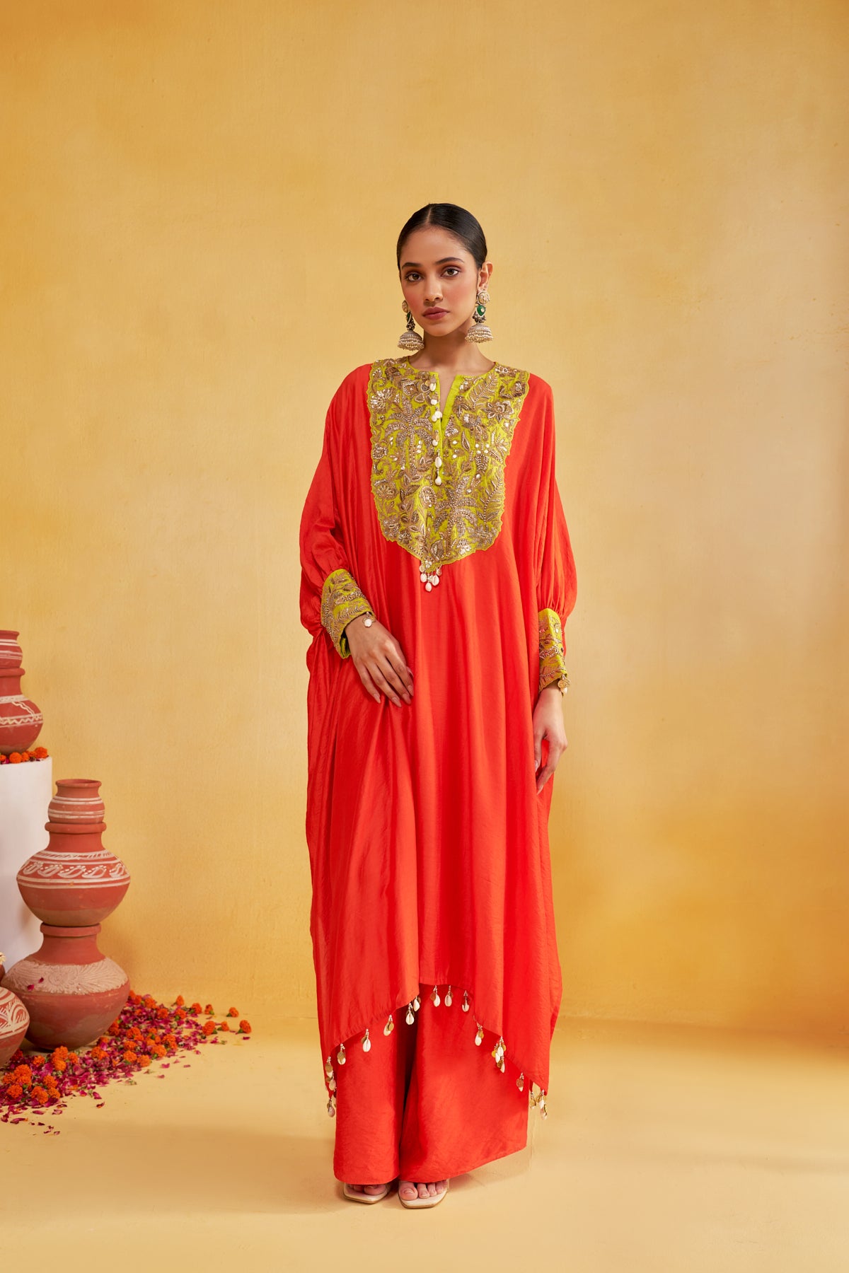 KESARI KAFTAN SET