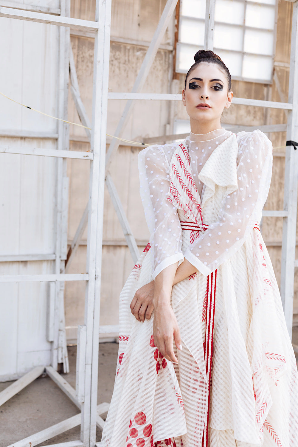 Buy Women's Off-white Asymmetrical Dress | Nidhika Shekhar