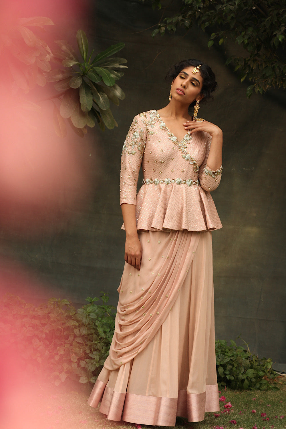 Anghrakha Peplum Anarkali