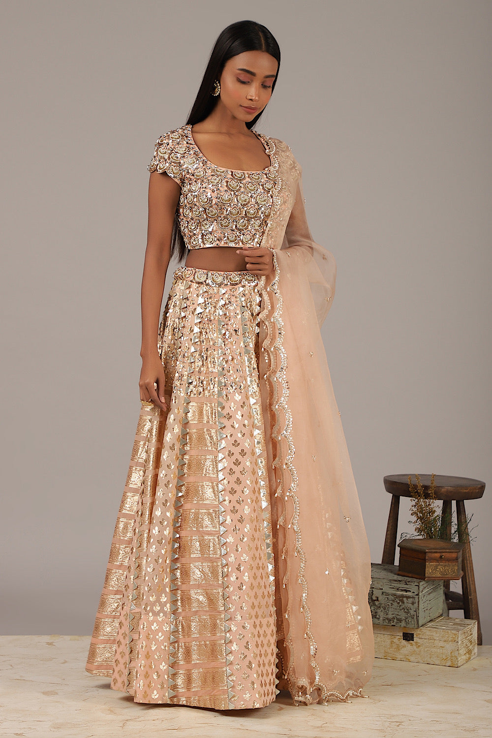 Buy Designer Maharani Pankhi Lehenga Set | Nidhika Shekhar