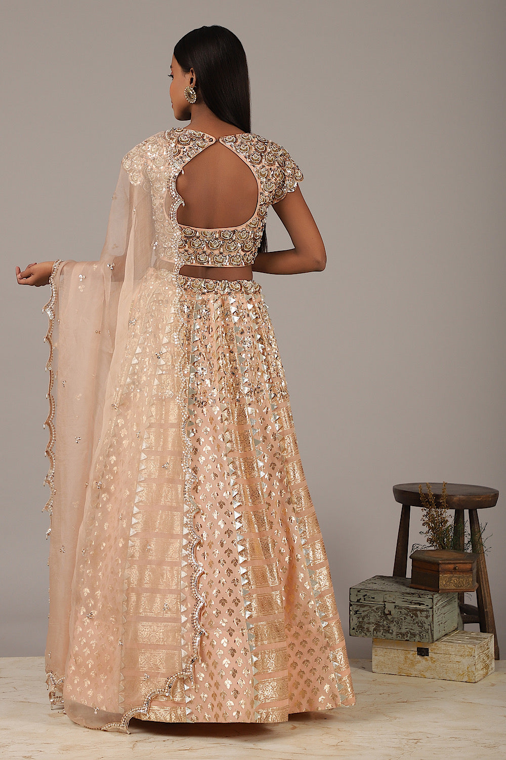 Buy Designer Maharani Pankhi Lehenga Set | Nidhika Shekhar