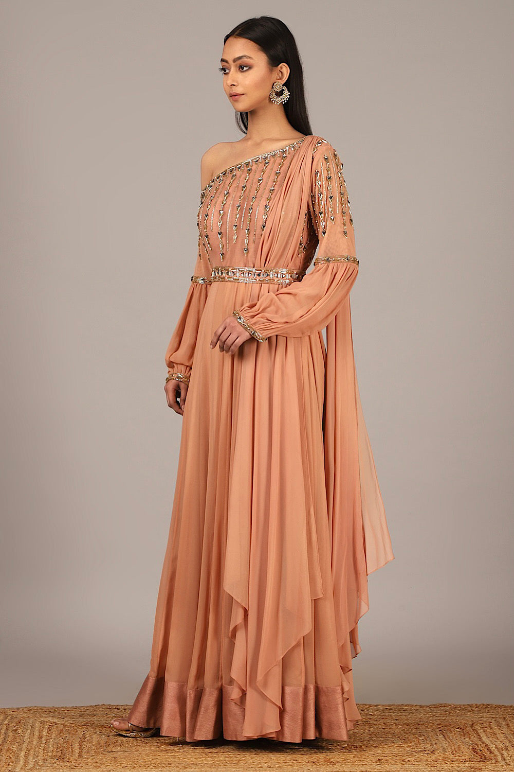 Shop Women's Ceder Off Shoulder Anarkali | Nidhika Shekhar