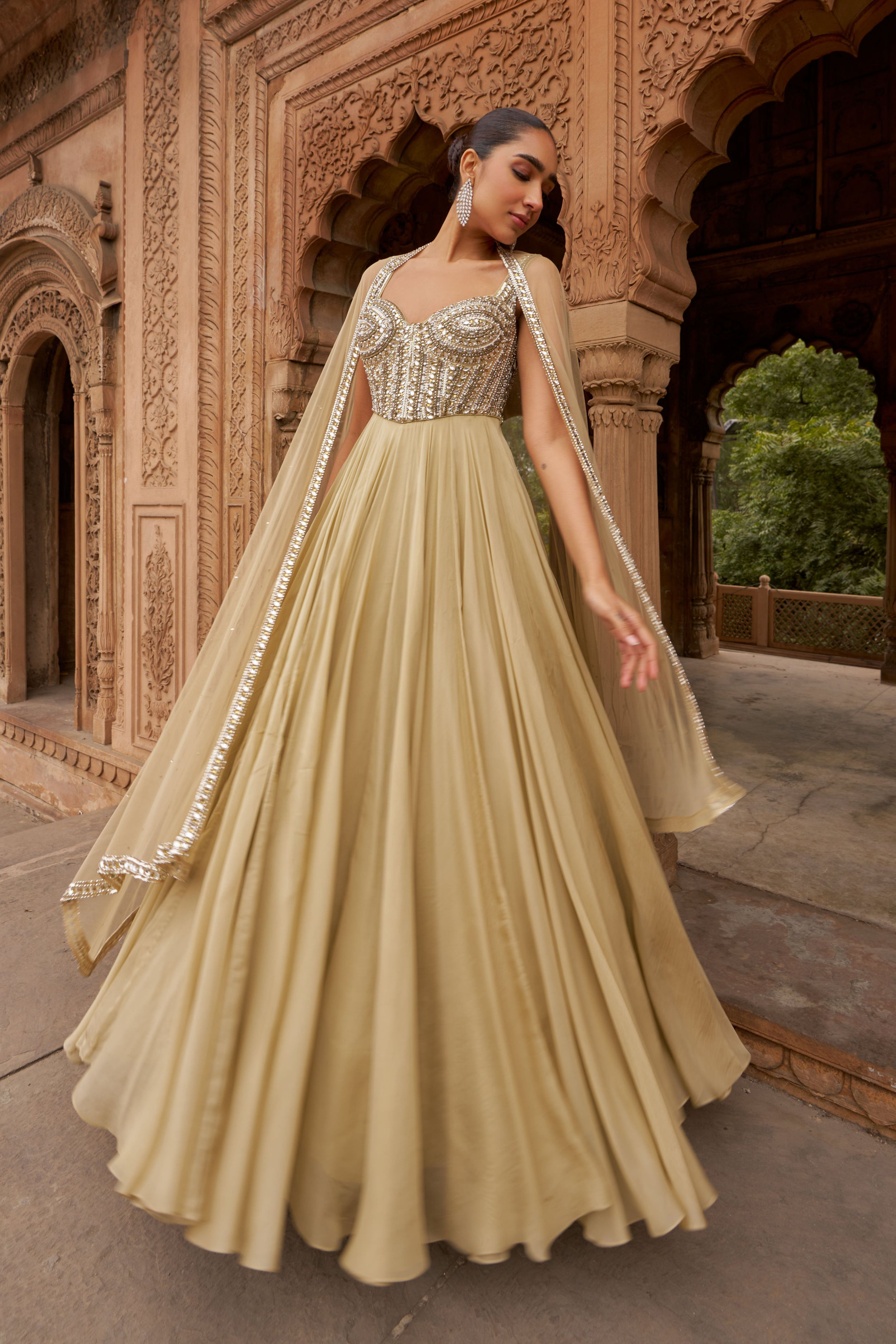 JASHNAA SUNHERI GOWN