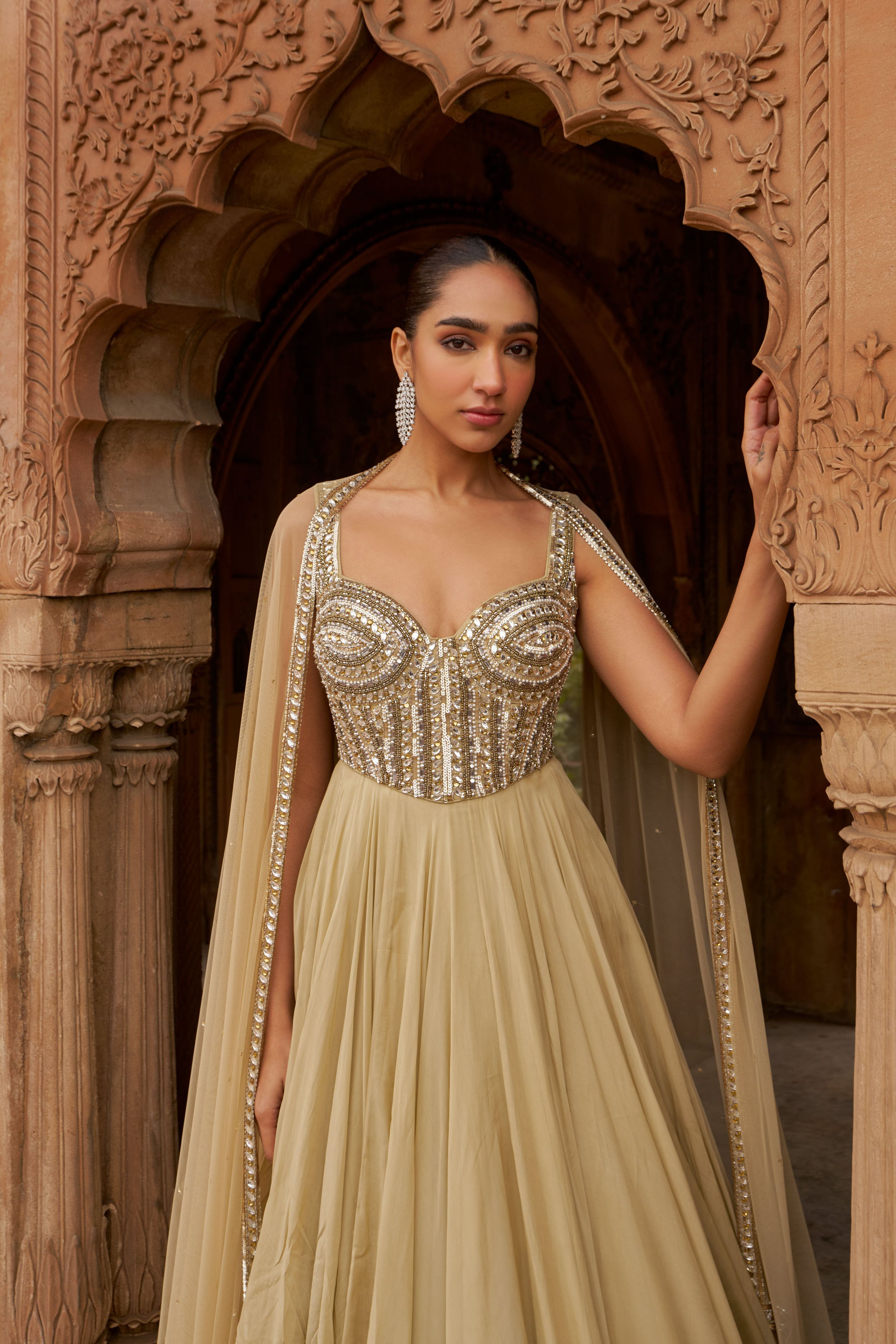 JASHNAA SUNHERI GOWN