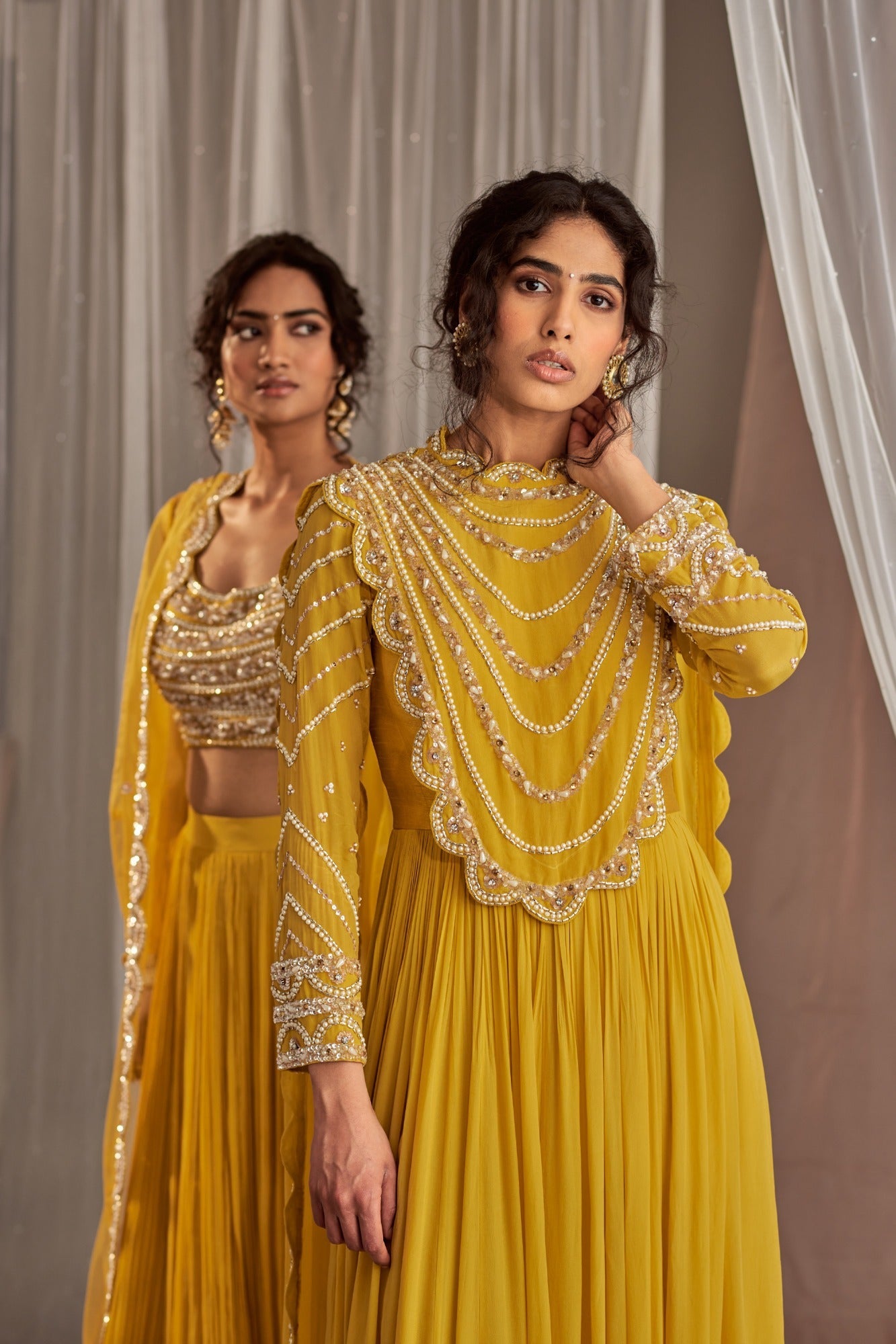 Buy Women's Yellow Floor Length Anarkali | Nidhika Shekhar